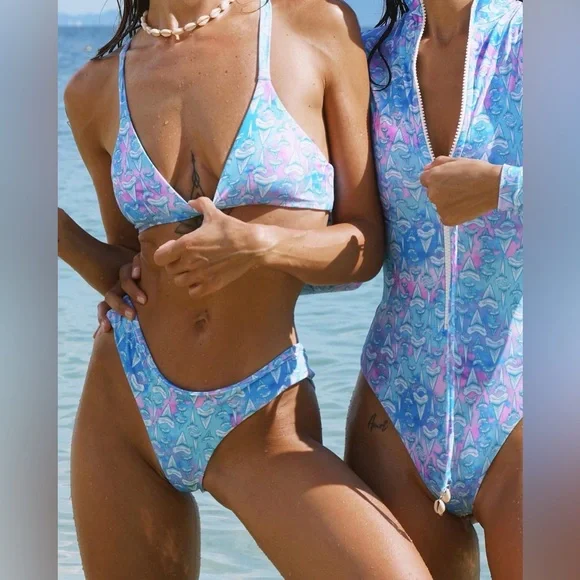 Moana Bikini The Party Wave Surf Suit One Piece XS NWOT EUC - Picture 4 of 16